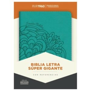 RV60 Biblia Letra Super Gi Aqua, Simil Piel
