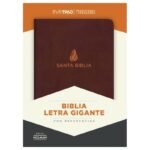 RVR 1960 Biblia Letra Gigante marrón, piel fabricada con índice