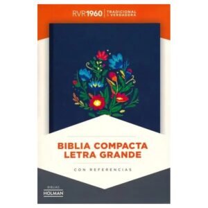 Biblia RVR 1960 Letra Grande Tamaño Manual Letra Grande Tamaño Manual Bordado sobre tela con Índice