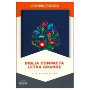 Biblia RVR60/Compacta/Letra Grande/Bordado Sobre Tela
