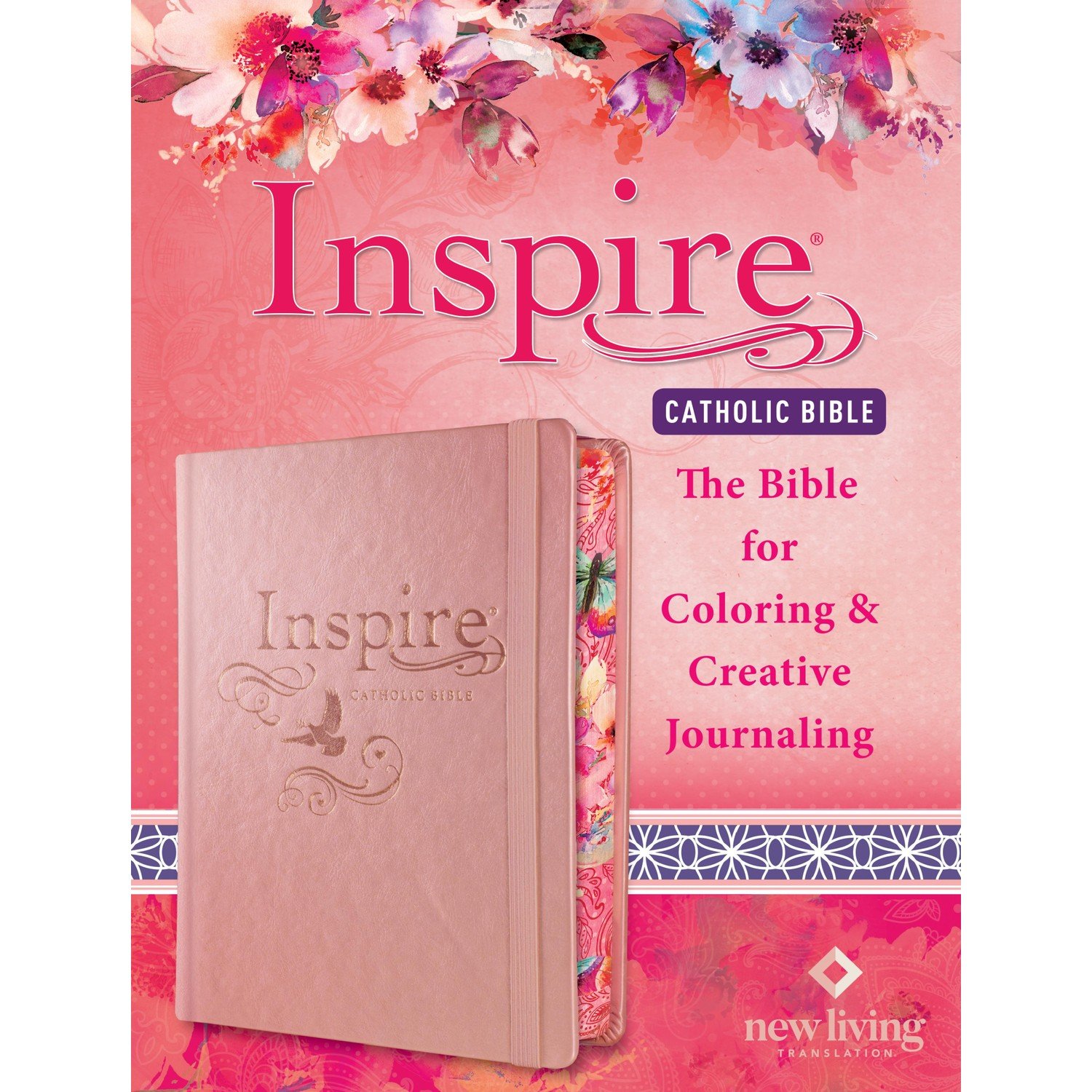 Tyndale NLT Inspire Biblia católica (tapa dura, oro rosa) 1 Tyndale NLT Inspire Biblia católica (tapa dura, oro rosa)