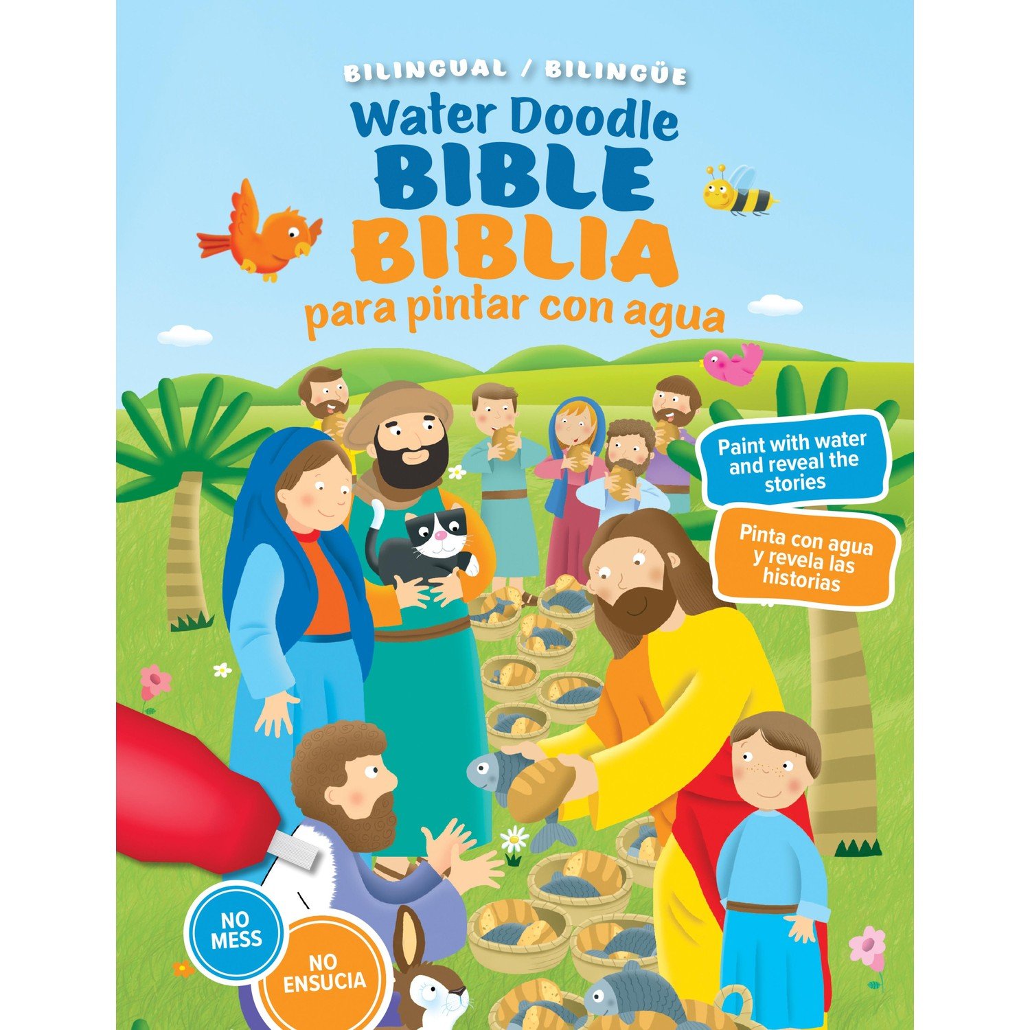 Biblia Niños para pintar con agua bilingüe 1 Biblia Niños para pintar con agua bilingüe