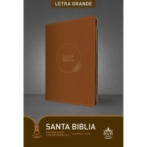 Biblia RVR60/Edición De Referencia/Ultrafina/Zíper/Café/Letra Grande