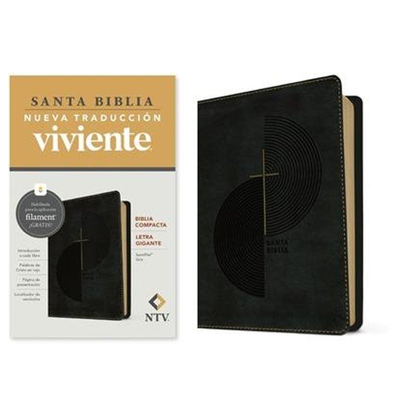 Biblia Compacta NTV/ Gris/ LG Filament Sin Cierre 1 Biblia Compacta NTV/ Gris/ LG Filament Sin Cierre