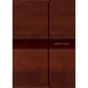 RV60 Biblia Compacta Letra Grande marrón, símil piel y solapa con imán/BH