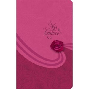 Biblia/RVR60/Para Quinceañeras/Imitacion Piel/Frambuesa Con Aplique