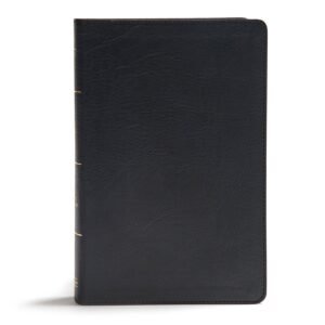 Biblia KJV/Letra Gigante/Referencias/Piel/Negro/Ingles