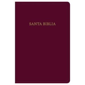 Biblia RVR 1960 Letra Grande Tamaño Manual Borgona Imitación Piel