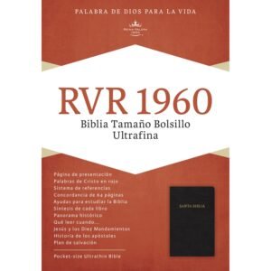 Biblia Ultrafina bolsillo negra RVR60