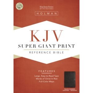 Biblia/KJV/Letra Super Gigante/Referencias/Piel/Indice/Negro