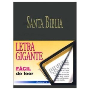 Biblia/RVR/Tamaño85/Letra Gigante/Imitacion Piel/Negro