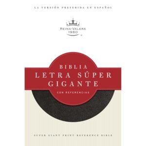 RV60 Biblia Letra supergigante negra con índice RVR60