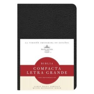 Biblia/RVR/Compacta/Letra Grande/Referencias/Imitacion/Rojo/Negro