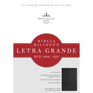 Biblia Bilingue/RVR60-KJV/Letra Grande/Tapa Dura