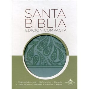 Biblia RVR 60 Compacta Azul. Piel italiana