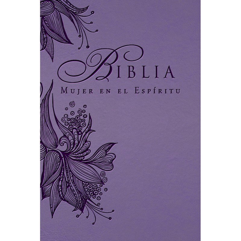 Biblia/RVR/Mujer En El Espíritu/Imitación/Flores-Violeta 1 Biblia/RVR/Mujer En El Espíritu/Imitación/Flores-Violeta