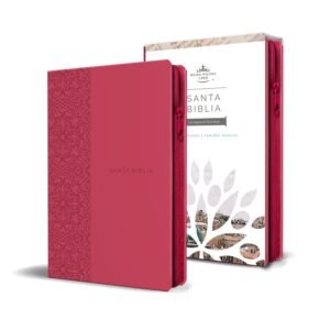 RV1960 Biblia /Letra Grande/Tamaño Manual/Fucsia Zipper