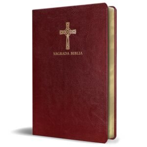 BC Biblia católica/ Edi. compacta piel vino zip