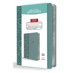 Biblia RVR 1909/Letra Super Gigante/Imitación Piel/Aguamarina