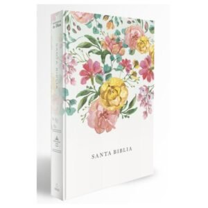 Biblia RV60/Nombres De Dios/LG/Tapa Dura/Flores Naranja