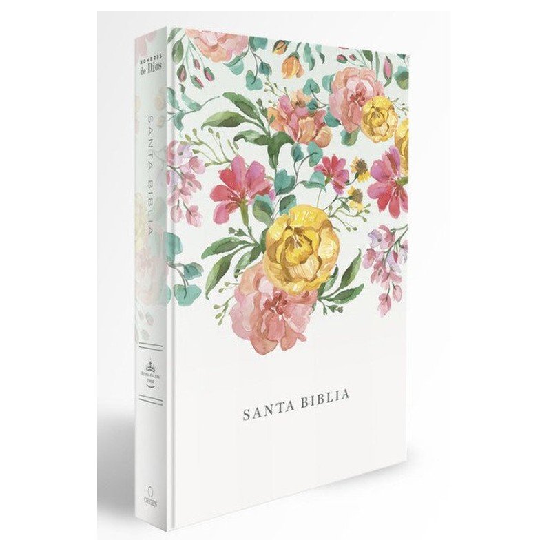 Biblia RV60/Nombres De Dios/LG/Tapa Dura/Flores Naranja 1 Biblia RV60/Nombres De Dios/LG/Tapa Dura/Flores Naranja