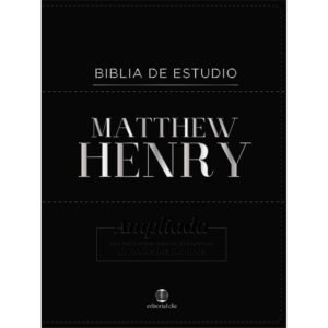RVR Biblia de estudio Matthew Henry piel negra
