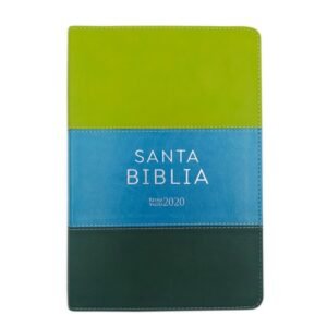 Biblia RVR 2020 Letra Grande Imitación Piel Tricolor Verde
