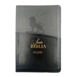 Biblia RVR versión 2020/LG 12 Puntos/ Negro León