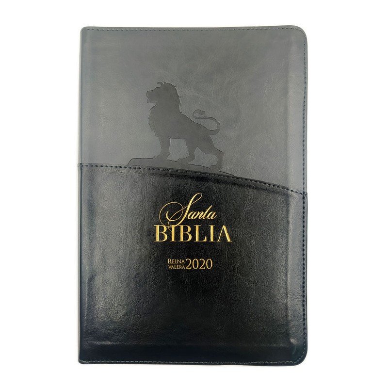 Biblia RVR versión 2020/LG 12 Puntos/ Negro León 1 Biblia RVR versión 2020/LG 12 Puntos/ Negro León