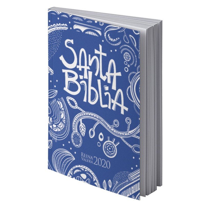 Biblia RVR 2020 Compacta Azul y Blanco Rústica 1 Biblia RVR 2020 Compacta Azul y Blanco Rústica