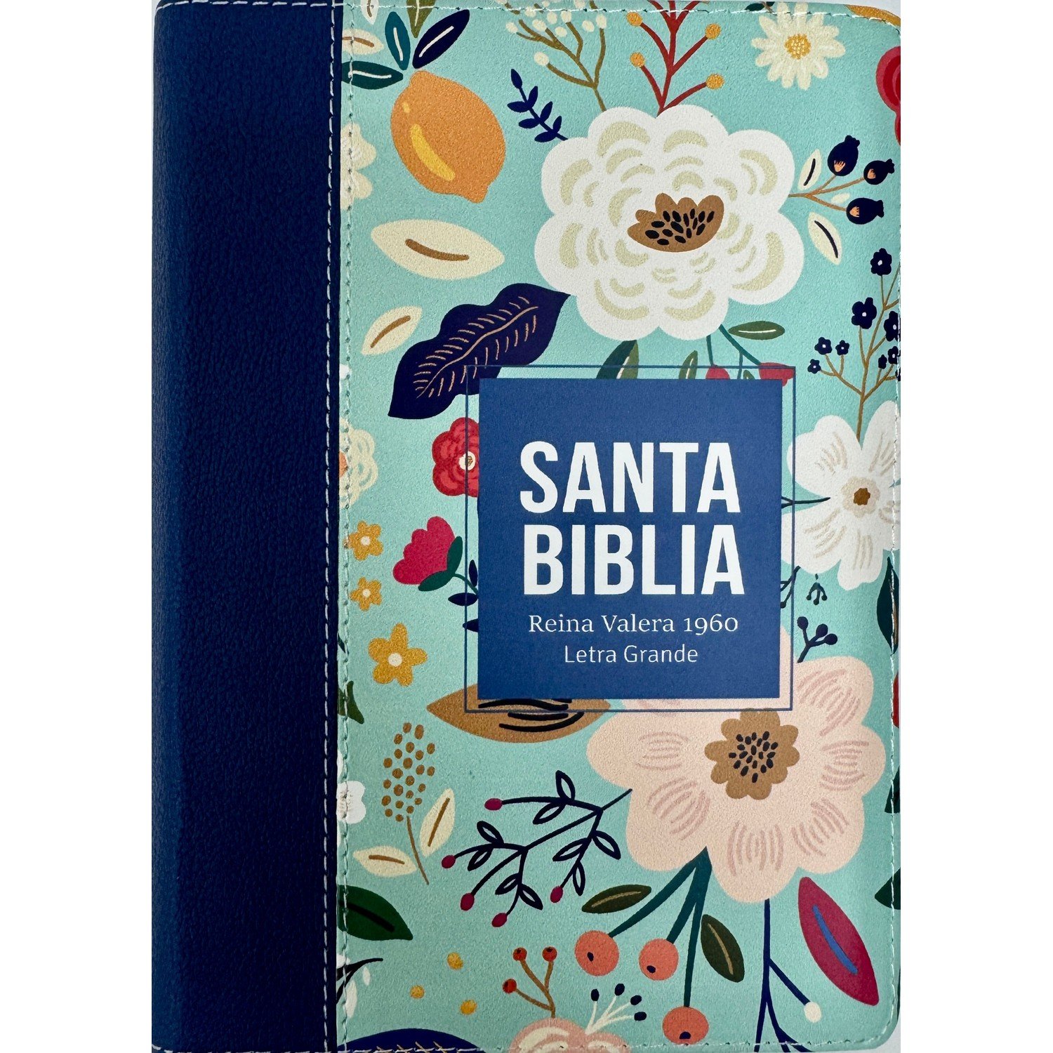 Biblia RVR 1960 Compacta Letra Grande 11 puntos Símil Piel Azul Cobalto Claro con Cierre y Índice 1 Biblia RVR 1960 Compacta Letra Grande 11 puntos Símil Piel Azul Cobalto Claro con Cierre y Índice