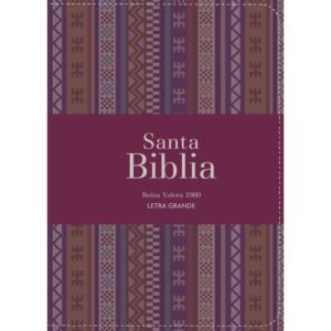 Biblia RVR 1960 Compacta Letra Grande 11 puntos Símil Piel Andina Borgoña