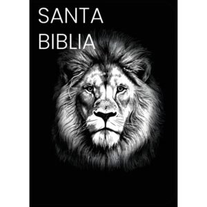 Biblia RVR 1960 Compacta Letra Grande 11 puntos Símil Piel Negro León Grafity