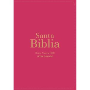 Biblia RVR 1960 Compacta Letra Grande 11 puntos Símil Piel Fucsia