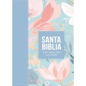 Biblia RVR 1960 Compacta Letra Grande 11 puntos Símil Piel Acero