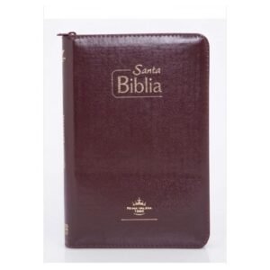 Biblia Misionera Vino-tinto con cierre