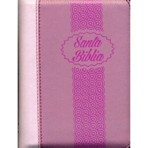 Biblia 025 con cierre pequeña - rosada