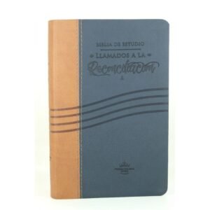 Biblia de Estudio Llamados a la Reconciliación  RVR1960  Mostaza con Azul