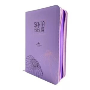 Biblia Letra Grande Con Cierre Lila
