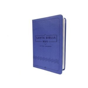 NVI Biblia 060 LG cuero italiano azul
