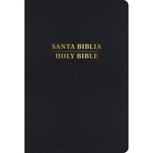 Biblia Bilingue 1960/KJV Letra Grande Negro Imitacion