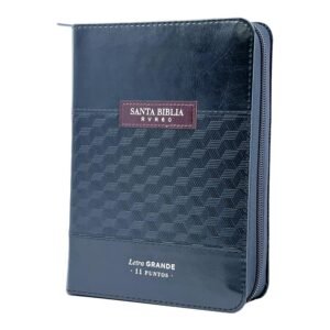 Biblia RV60 045 Abba Classic negro con cierre, LG e índice
