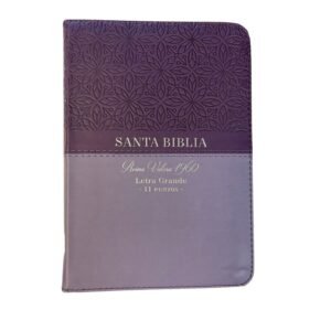 Biblia RVR60 045czti LG PJR Bifloral Lila