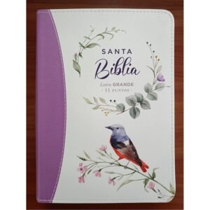 Biblia RVR60 045c cp LG PJR colección primaveral lila claro
