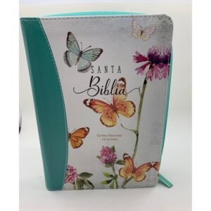 Biblia RVR60 045czti cp LGi PJR Mariposas turquesa