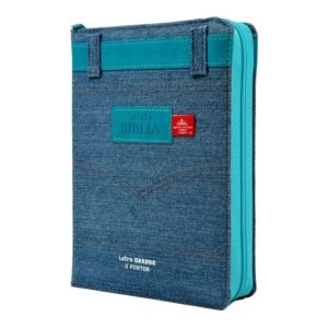Biblia RVR60 045czti LG PJR jean cinturón turquesa