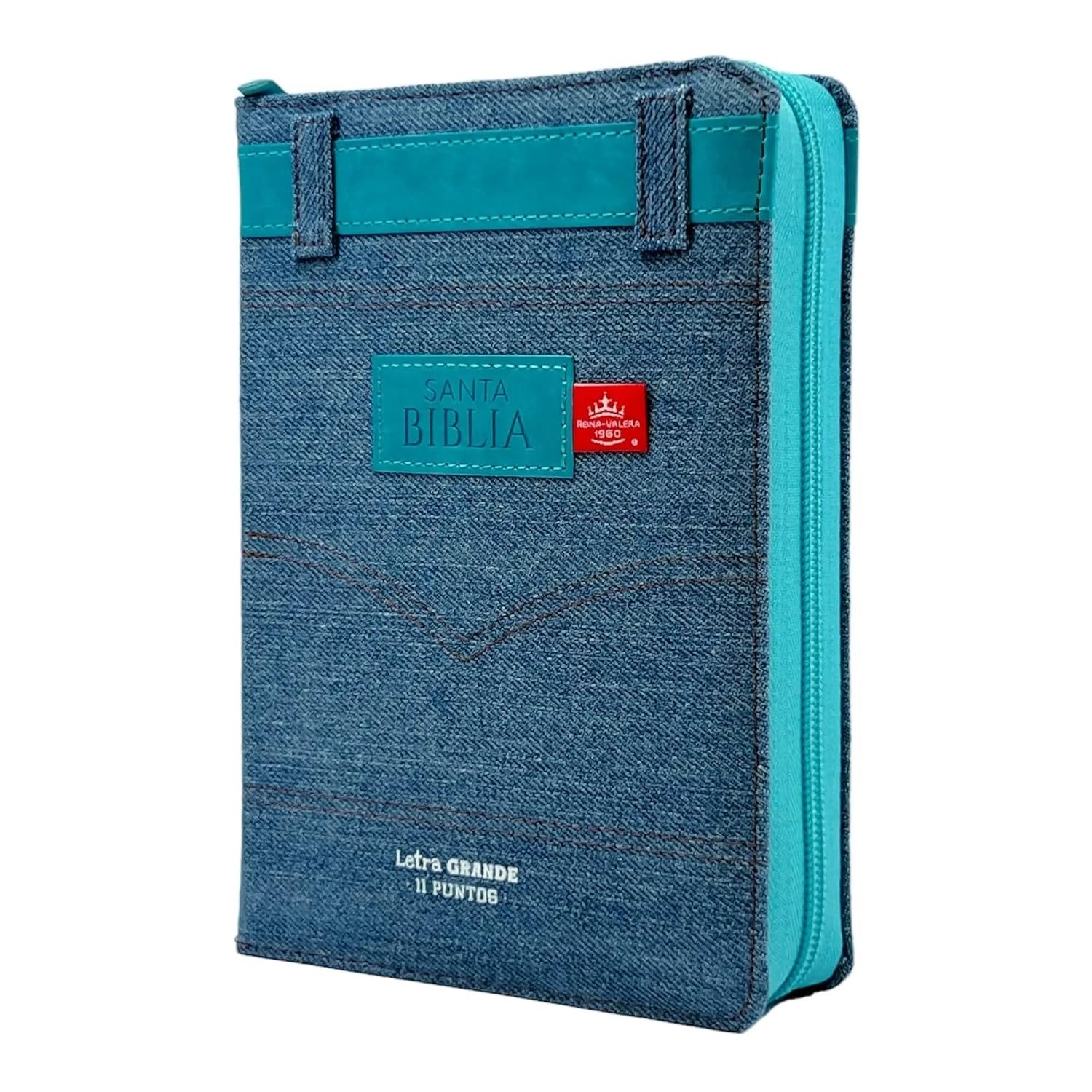 Biblia RVR60 045czti LG PJR jean cinturón turquesa 1 Biblia RVR60 045czti LG PJR jean cinturón turquesa