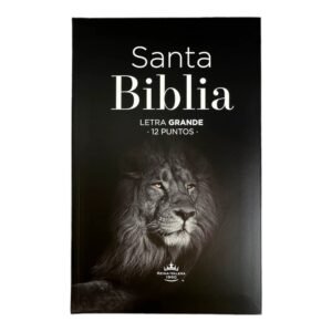 Biblia RV60/ Leon Negra/ Canto Blanco Eco Flex C7
