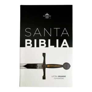 Biblia Rv60 Letra Grande Blanco negro con Espada