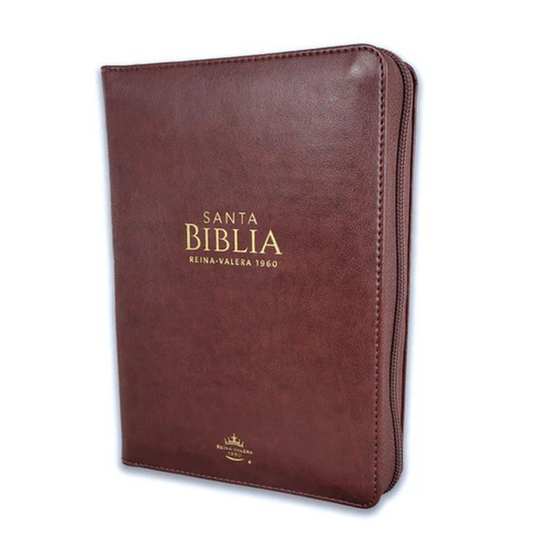 Biblia/ RVR6045cz/ PJR Cafe Oscuro/ Imitacion/ Cierre Canto Dorado 1 Biblia/ RVR6045cz/ PJR Cafe Oscuro/ Imitacion/ Cierre Canto Dorado